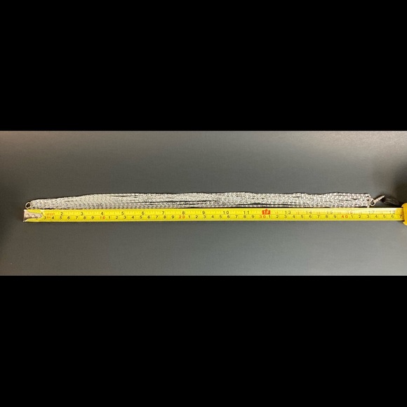 Sarah Coventry 8 strand silver tone necklace and earrings set - Picture 5 of 11